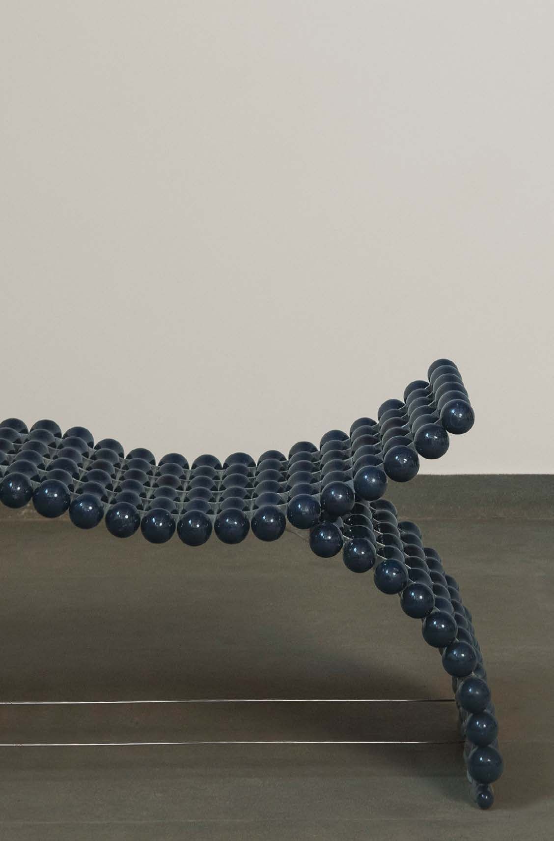 Lacquered wooden beads of the Zevar collection, up close